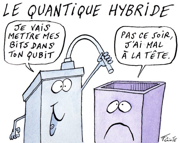 Dessin: Ordinateur quantique : la France se dote d’une plateforme hybride